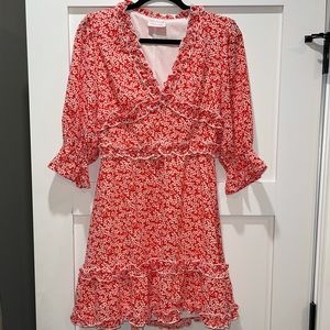 NEVER WORN: Pink Lily Orange Floral Dress